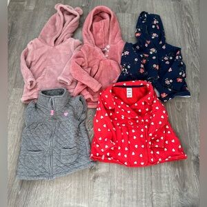 Carters Sweatshirt/Vest Bundle